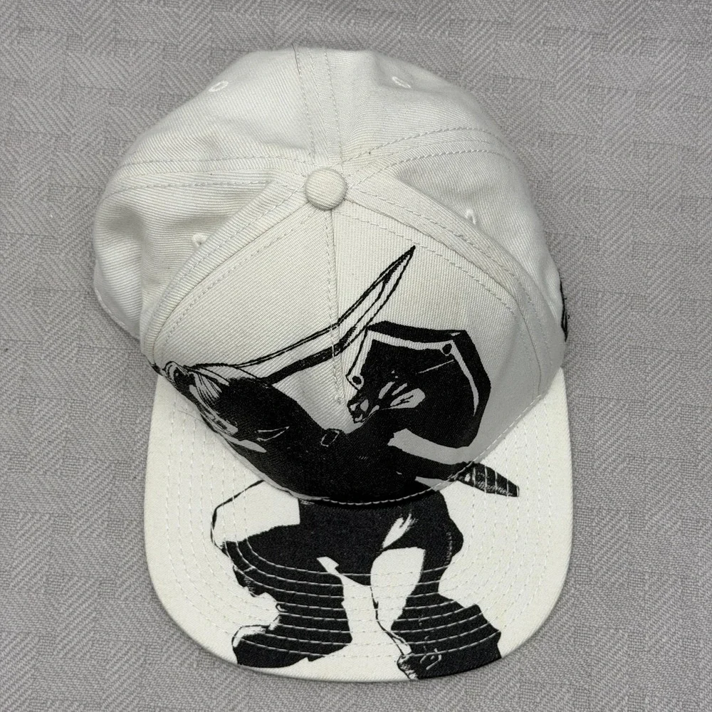 Zelda Hat Cap Snap Back Mens One‎ Size White Link Graphic Adjustable Nintendo